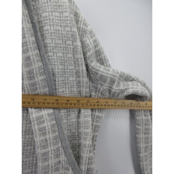 Verve Ami Sweater Medium Open Cardigan Plaid Heather Textured NEW - Picture 5 of 11